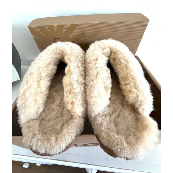 UGG Coquette Mules Size 6, Chestnut Slipper 2125, Excellent Condition - Picture 7 of 10